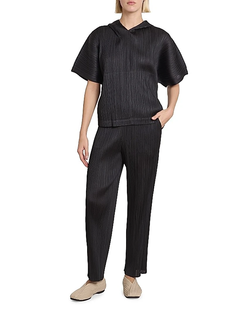 Monthly Colors: August Pleated Hoodie