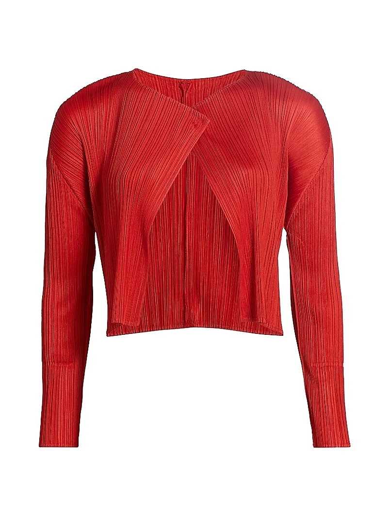 Monthly Colors: July Plissé Cardigan
