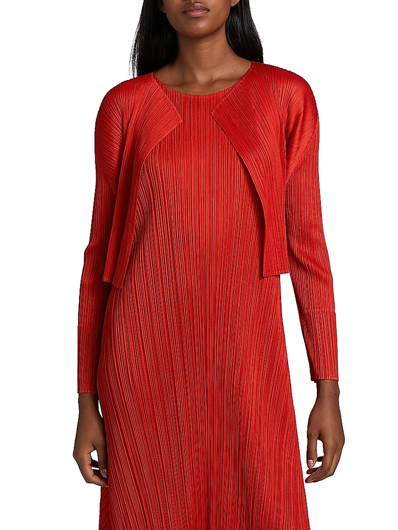 Monthly Colors: July Plissé Cardigan