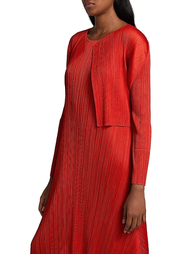 Monthly Colors: July Plissé Cardigan