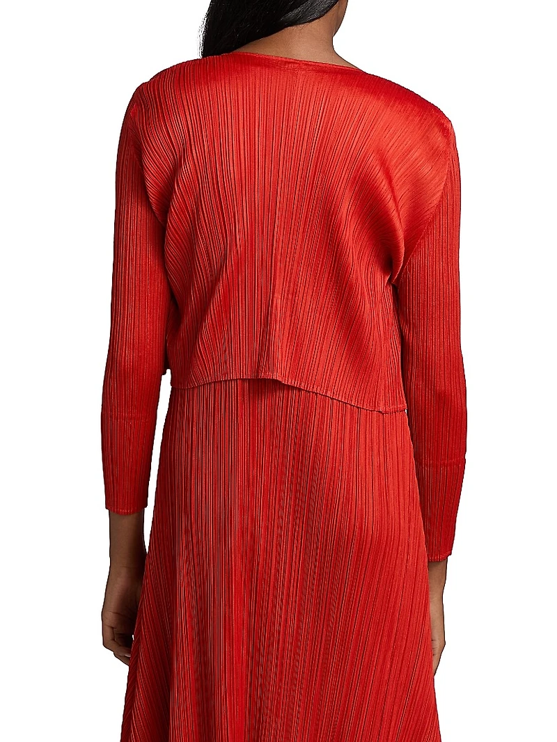 Monthly Colors: July Plissé Cardigan