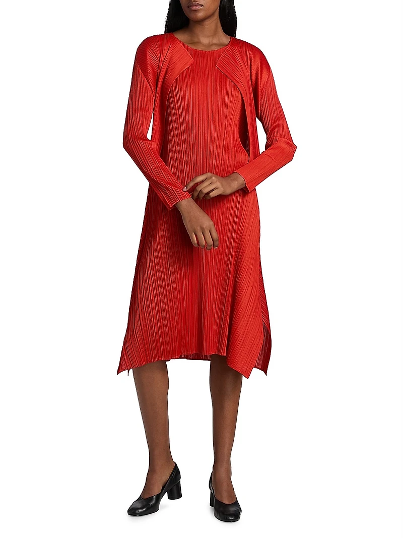 Monthly Colors: July Plissé Cardigan