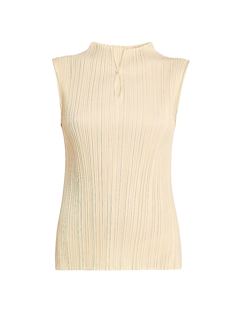 Mellow Pleated Sleeveless Top