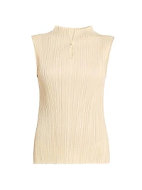 Mellow Pleated Sleeveless Top