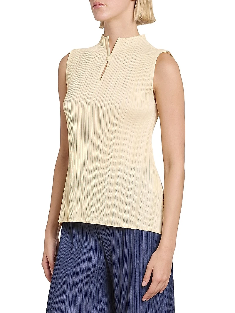Mellow Pleated Sleeveless Top