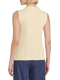 Mellow Pleated Sleeveless Top