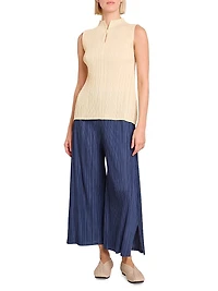Mellow Pleated Sleeveless Top