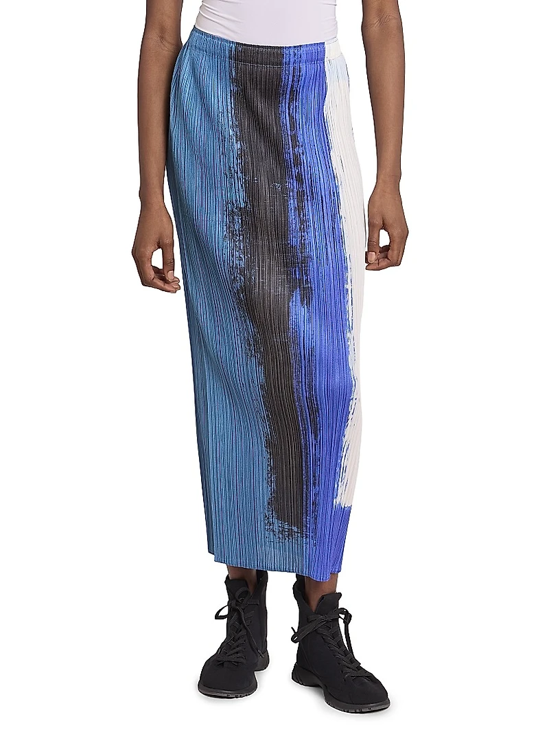 Jump Colorblocked Midi-Skirt