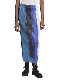 Jump Colorblocked Midi-Skirt