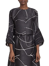 Pause Pleated Crop Cardigan