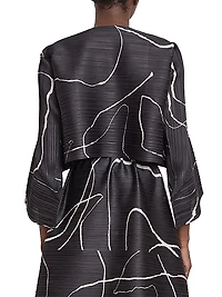 Pause Pleated Crop Cardigan