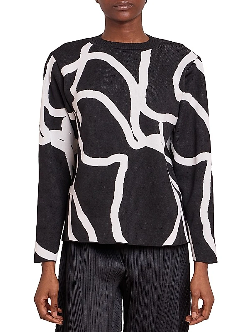 Pause Abstract Knit Sweater
