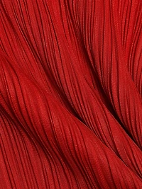 Monthly Colors: July Plissé Knee-Length Dress