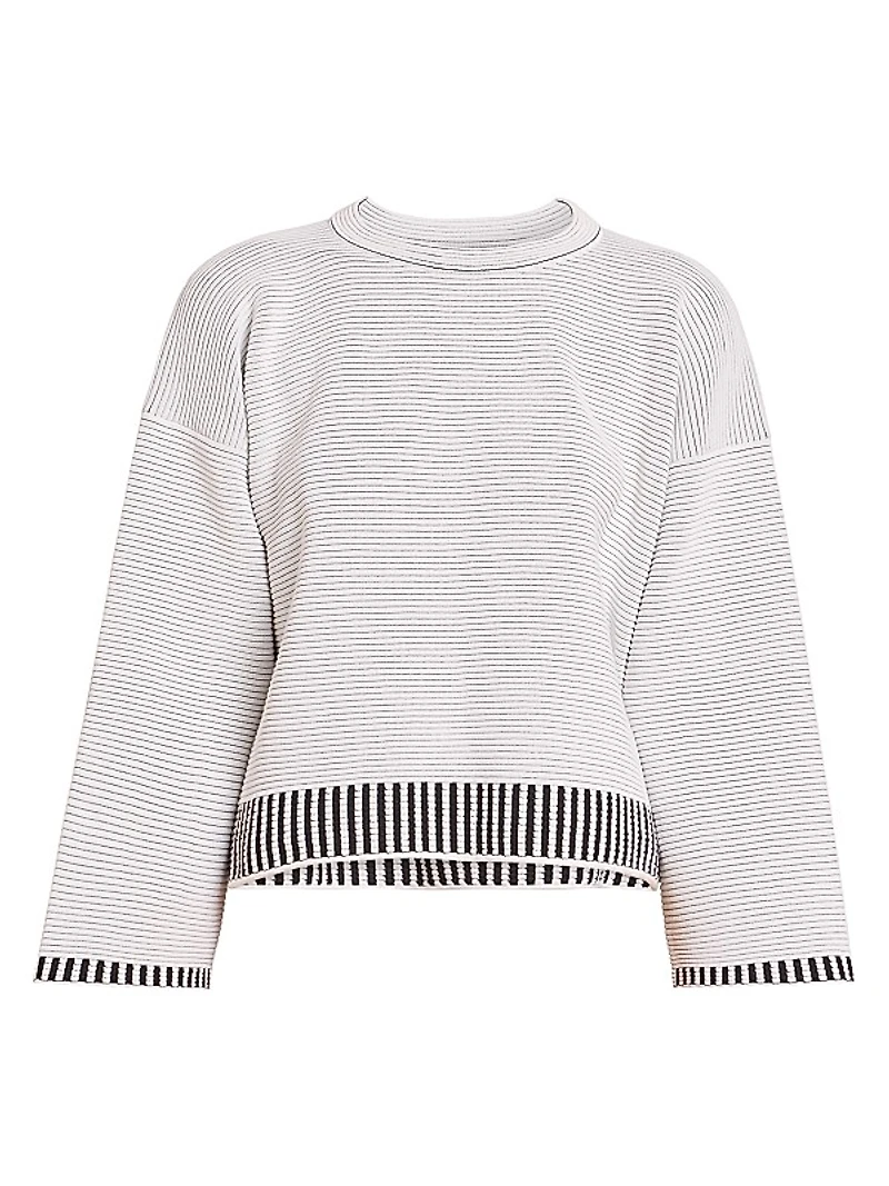 Tempo Knit Drop-Shoulder Top