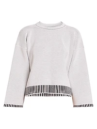 Tempo Knit Drop-Shoulder Top