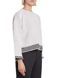 Tempo Knit Drop-Shoulder Top