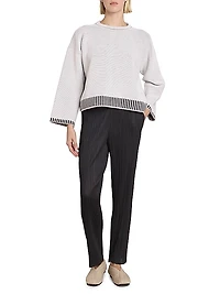 Tempo Knit Drop-Shoulder Top