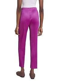 Monthly Colors: September Pleated Straight-Leg Pants