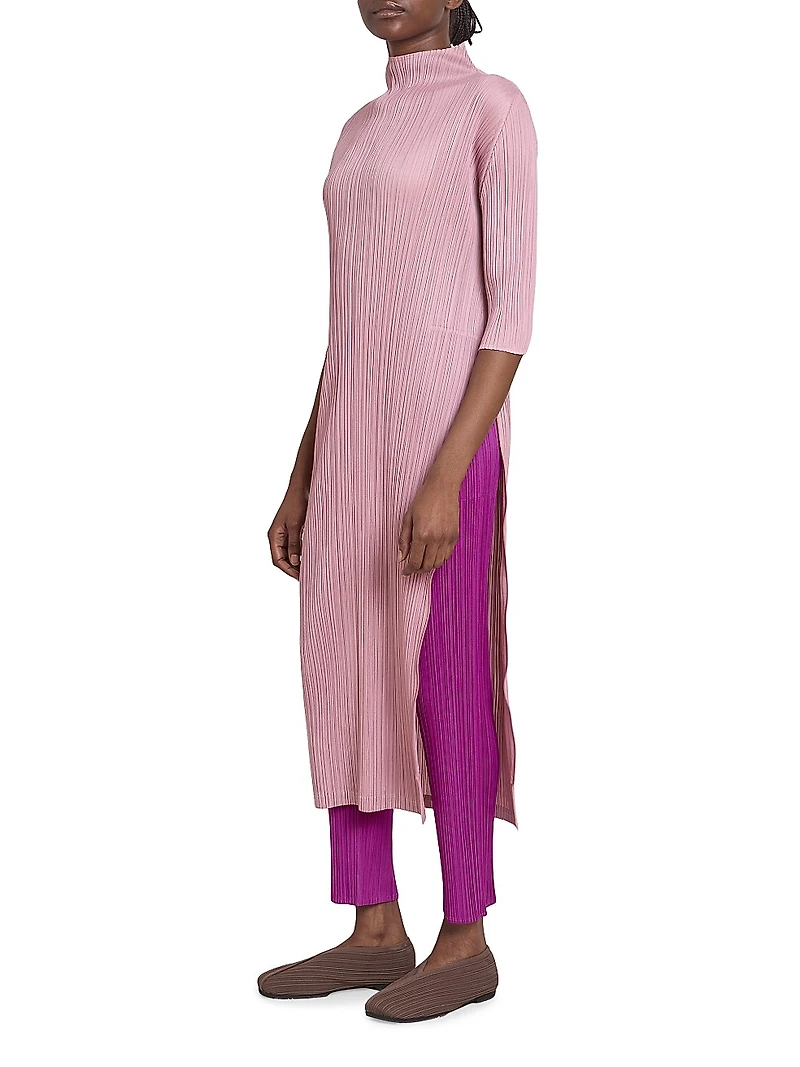 Monthly Colors: September Pleated Straight-Leg Pants
