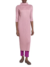 Monthly Colors: September Pleated Midi-Dress