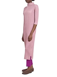 Monthly Colors: September Pleated Midi-Dress