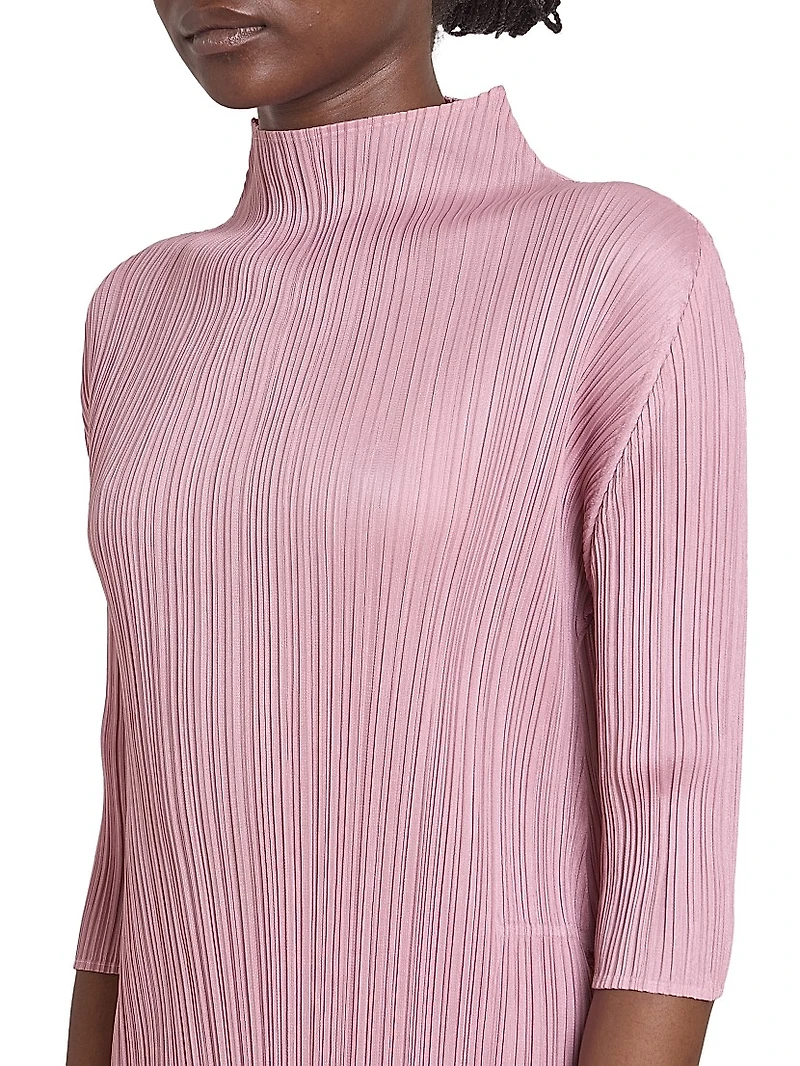 Monthly Colors: September Pleated Midi-Dress