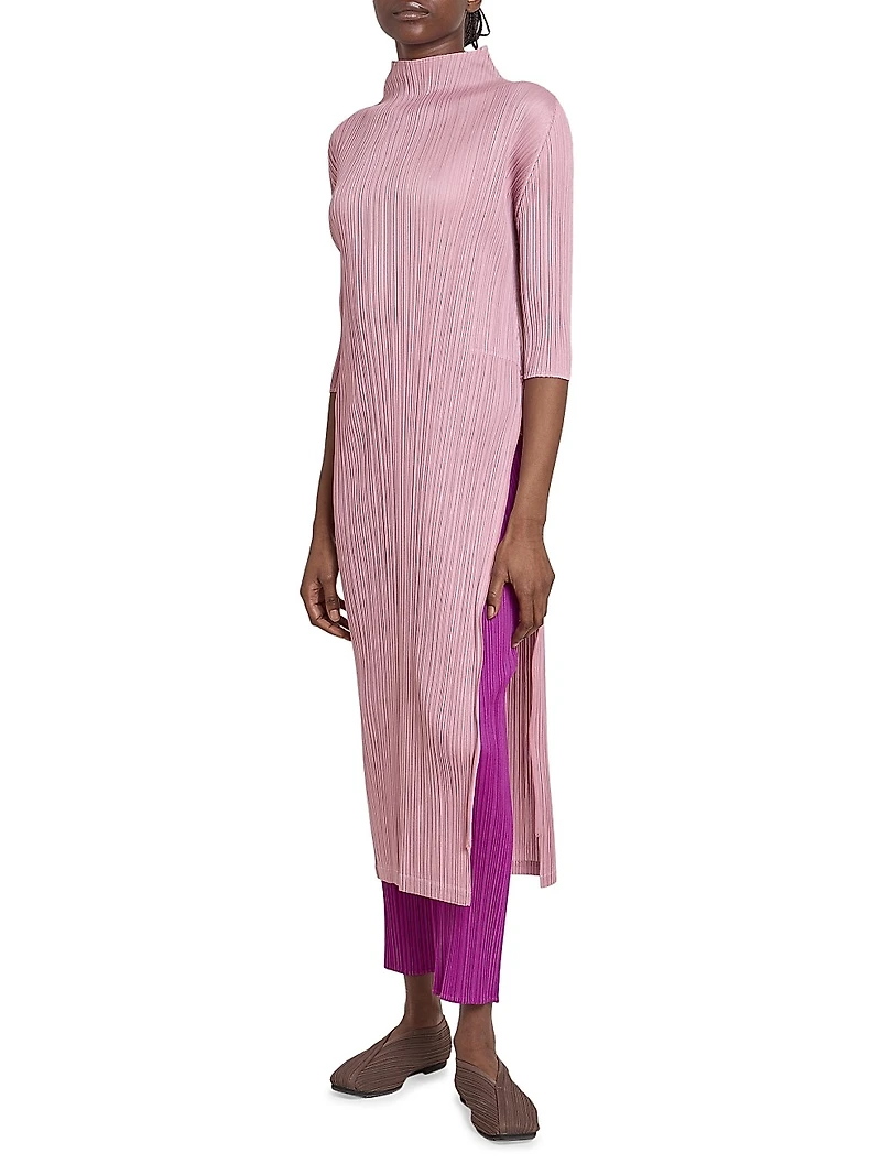 Monthly Colors: September Pleated Midi-Dress