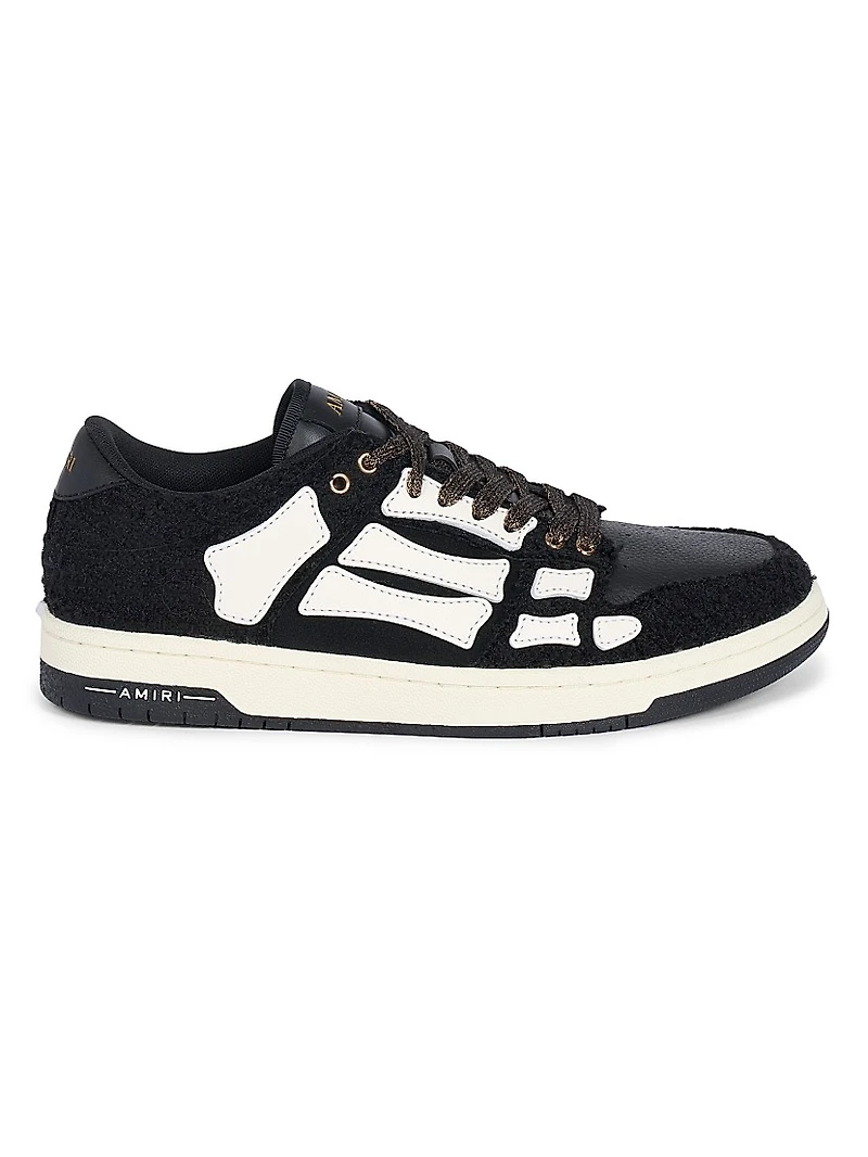 Skeleton Boucle Low-Top Sneakers