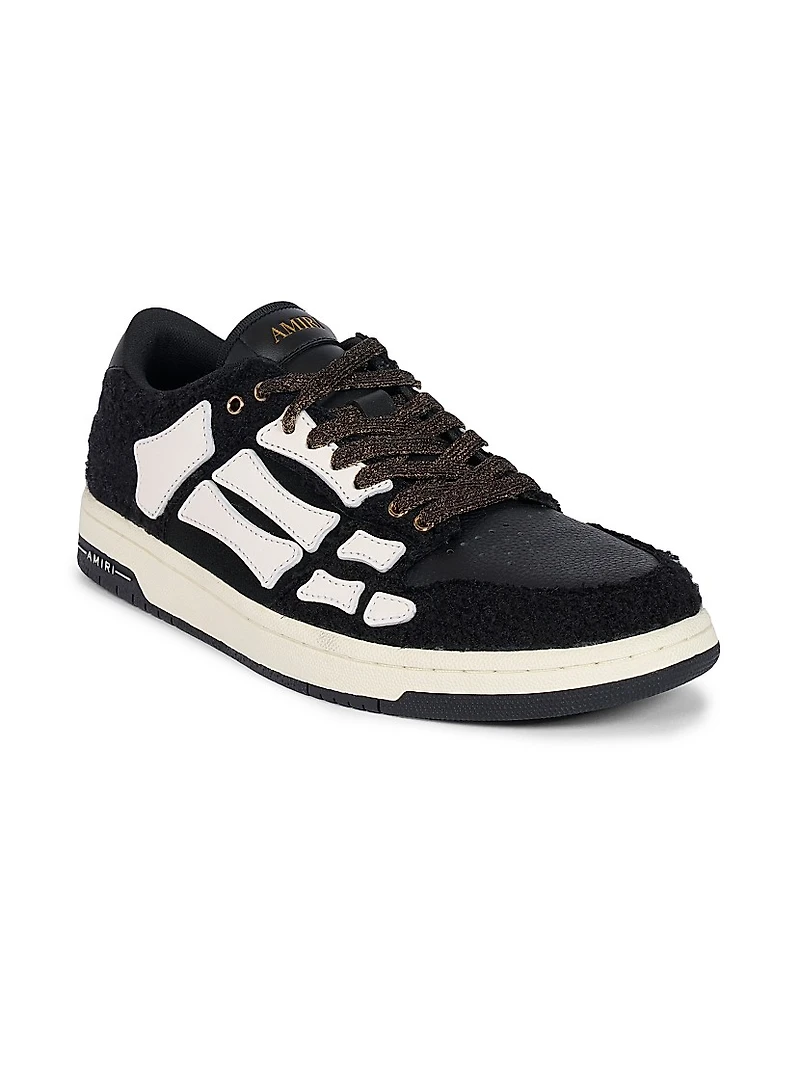 Skeleton Boucle Low-Top Sneakers