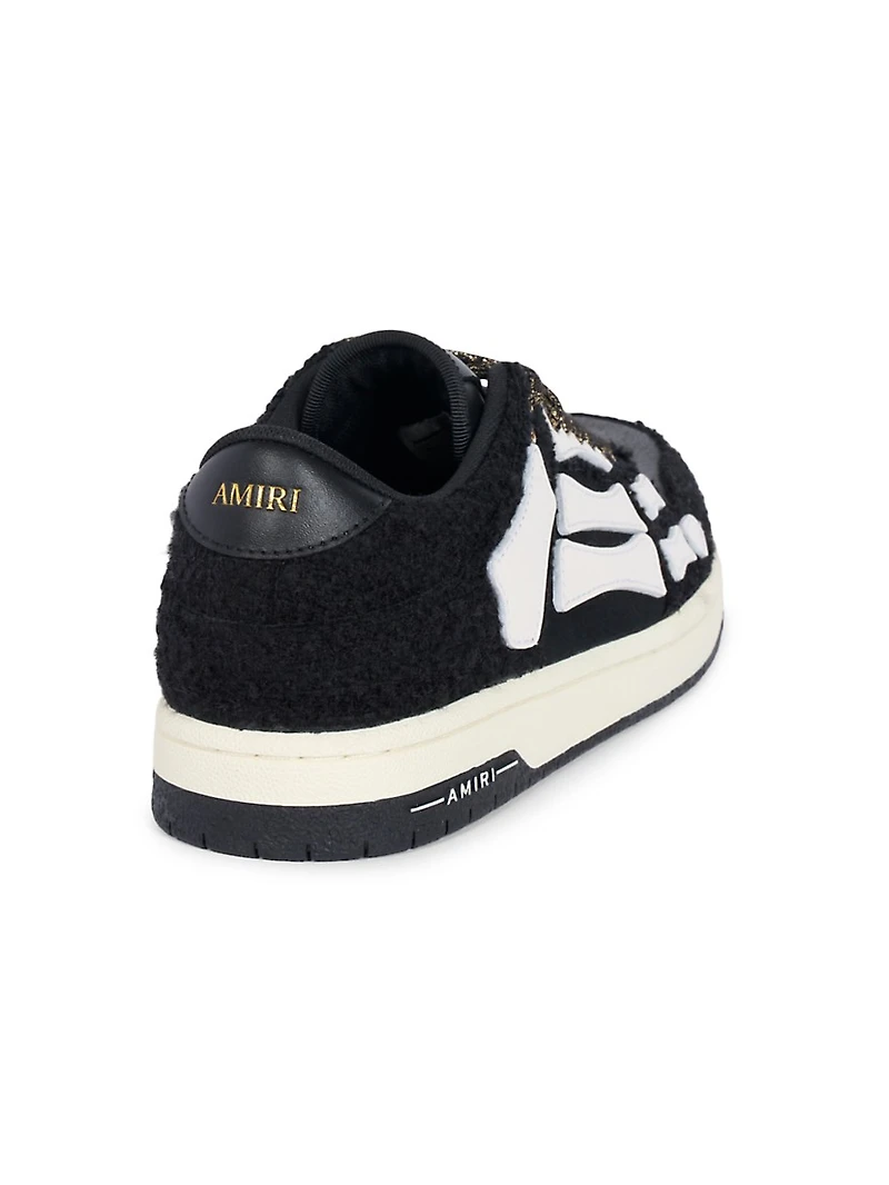 Skeleton Boucle Low-Top Sneakers