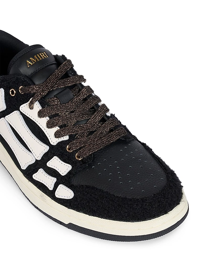 Skeleton Boucle Low-Top Sneakers