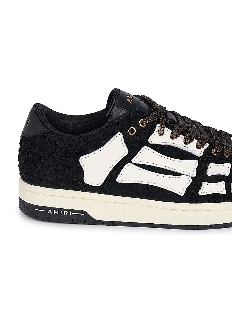 Skeleton Boucle Low-Top Sneakers