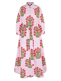 Poppy Stripe Corfu Dress