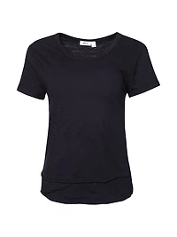 Mock Layer Raw Hem Tee