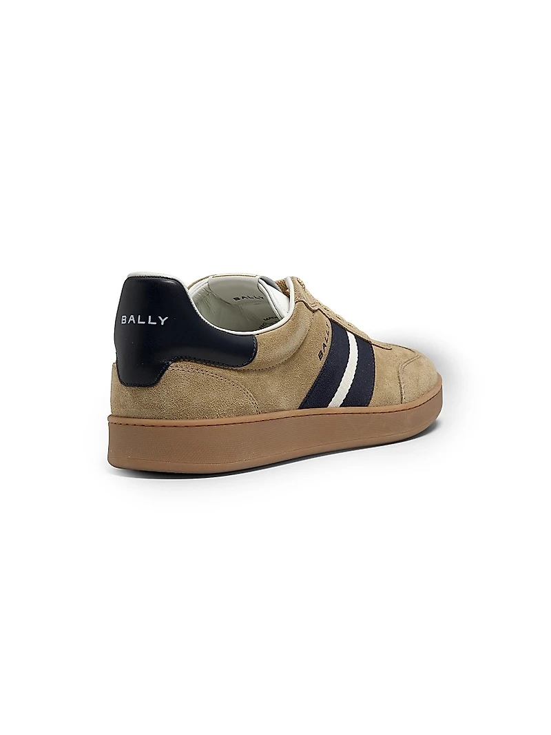Roget Retro Crest Suede Low-Top Sneakers