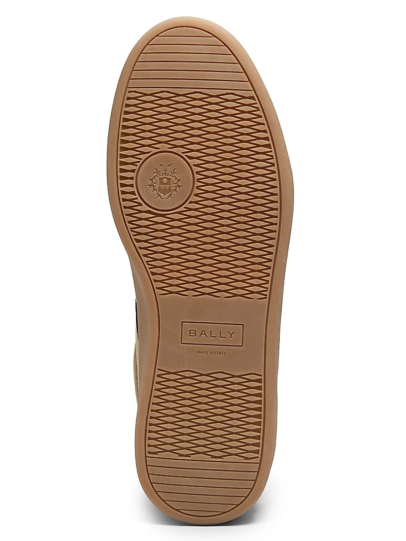 Roget Retro Crest Suede Low-Top Sneakers