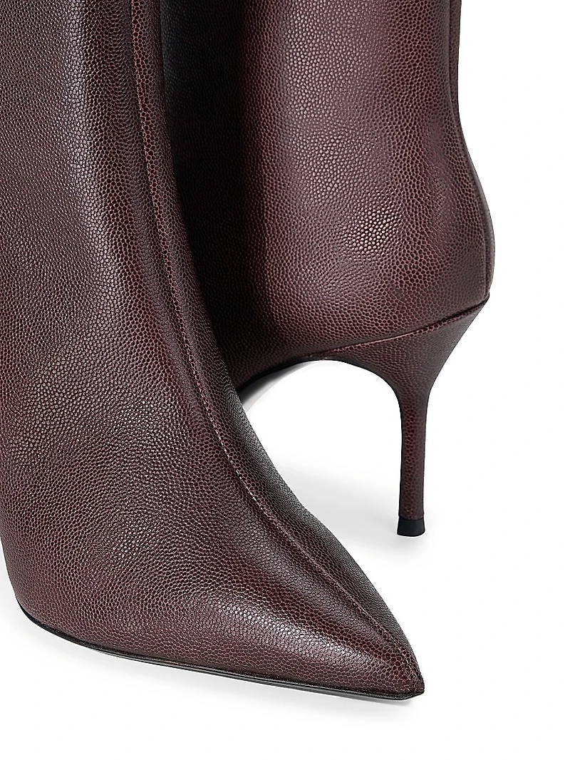 Sebastian 80MM Leather Ankle Boots