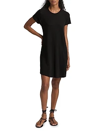 Slub Jersey Short Sleeve Baseball Dress