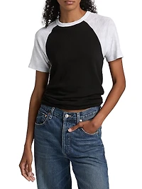 Slub Jersey Schoolboy Baseball T-Shirt