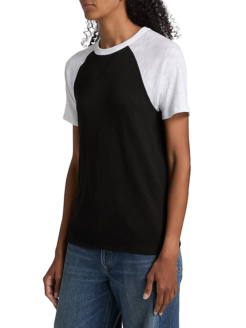 Slub Jersey Schoolboy Baseball T-Shirt