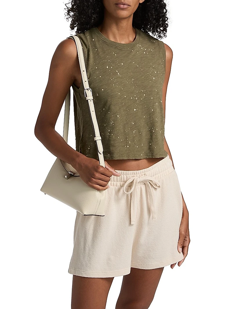 Paint Splatter Cropped Sleeveless Top