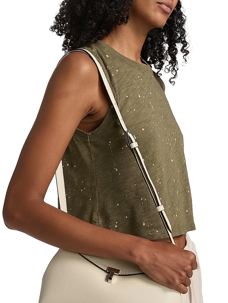 Paint Splatter Cropped Sleeveless Top