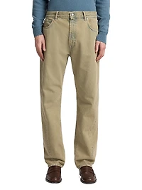 Twisted Straight-Leg Jeans