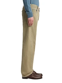 Twisted Straight-Leg Jeans