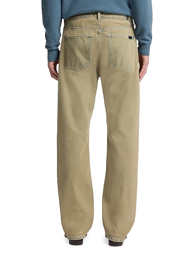 Twisted Straight-Leg Jeans