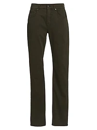The Straight Stretch-Cotton Mid-Rise Straight-Leg Jeans