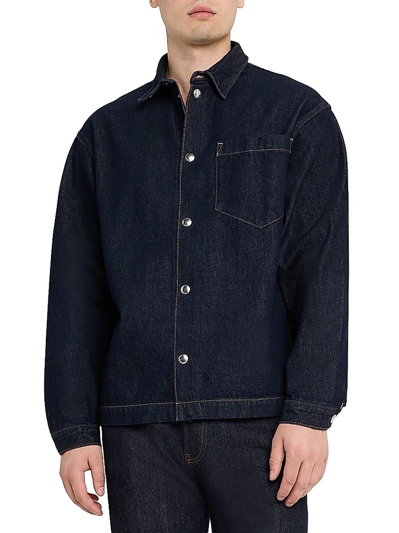 Sunfaded Denim Overshirt