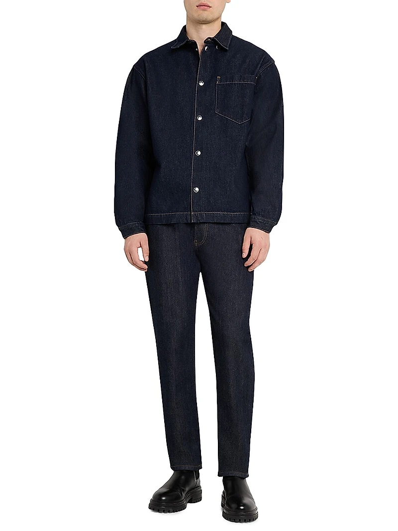 Sunfaded Denim Overshirt