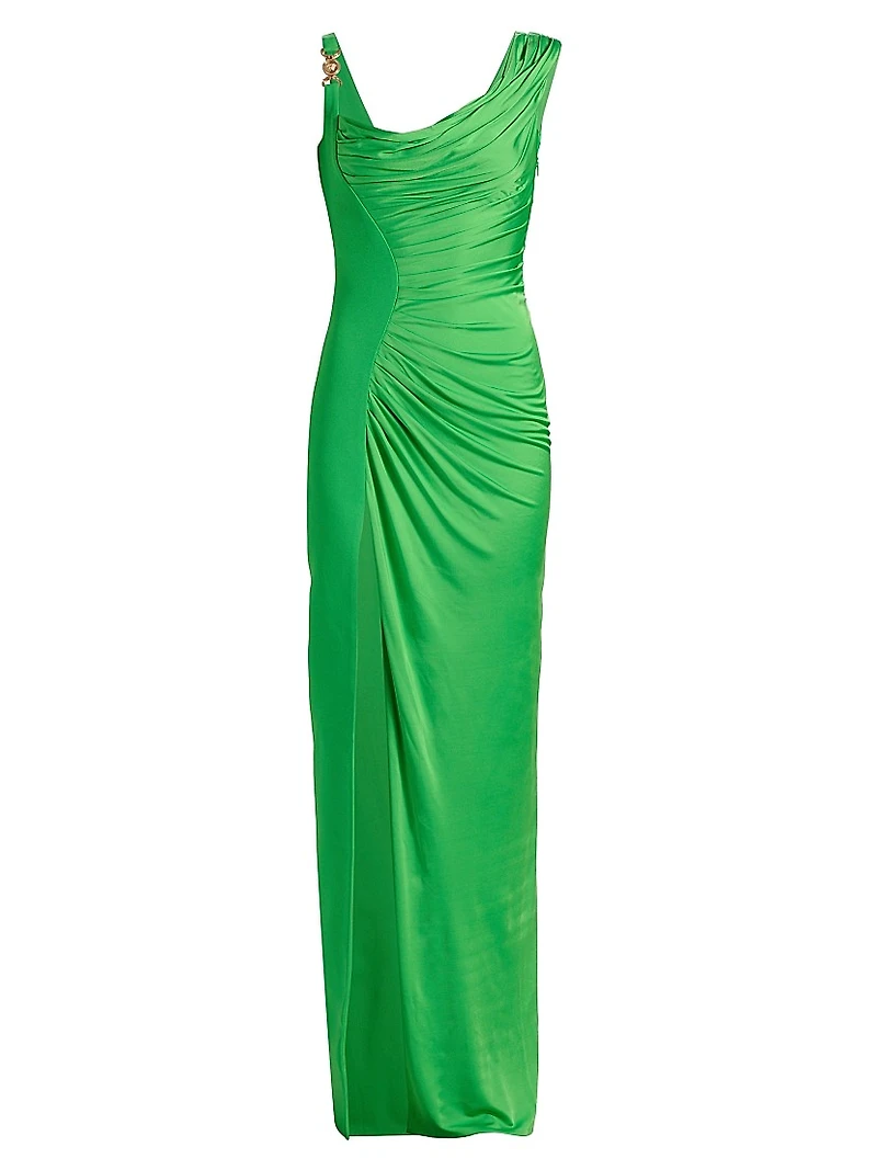 Draped Medusa Head Body-Con Gown