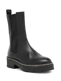 Embellished Leather Boots